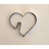 Heart Cookie for Cups -Metallic Cookie Cutter 5 x 5,5cm