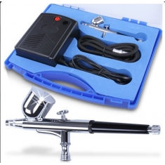 Airbrush set with Mini Compressor - airbrush 0,2mm and 1.8m hose