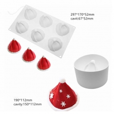 Santa Snowhat - 6 Position Mold for pastry 130g D6,7 x H5,2cm