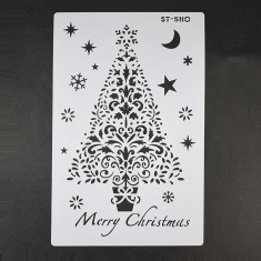 Christmas Tree Stencil Dim.14,22 x H21,44cm