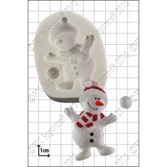 Dancing Snowman Silicone Mould