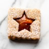Square with inner Star Metallic Cookie Cutter 3,6x3,6cm