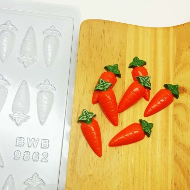 Carrot Ornaments- Simple Chocolate Mold