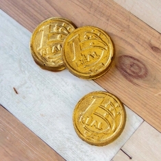 Νομίσματα Απλό Καλούπι Σοκολάτας
