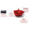 Clear Practical Melting Bowl For Chocolate Large size Dim. D20,2 x H9,7 2Lt