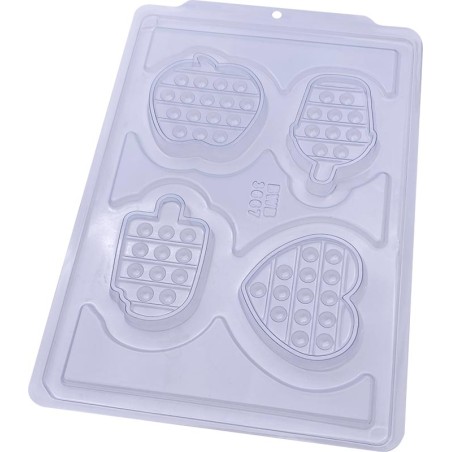 Fun Pop It Plaque Collection 2 Simple Chocolate Mold SP
