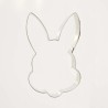 Hare Head Metallic Cookie Cutter 10x6cm