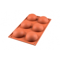 Half Spheres Silicone Mould Dim.Ø70 H35mm by Silikomart