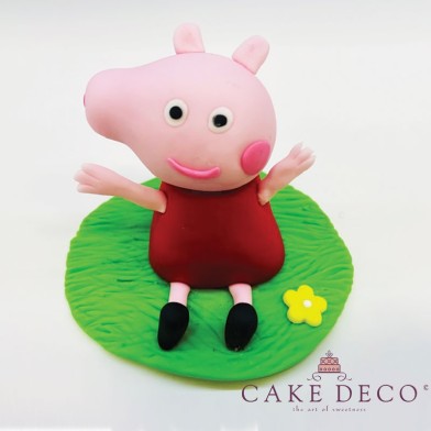 Cake Deco Pig woman (inspired by the cartoon Peppa)