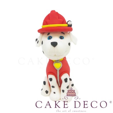 Cake Deco Dog fireman (inspired by the friend of Paw Patrol) 