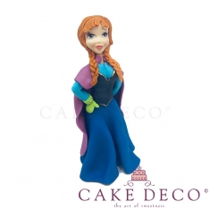 Πριγκίπισσα με ανοικτά καστανά μαλλιά και μπλε φόρεμα (εμπνευσμένο από την φιγούρα της Disney Hanna)