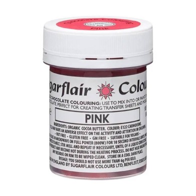 Pink Chocolate Paste Color by Sugarflair 35g
