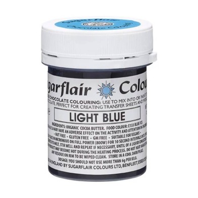 Ciel-Light Blue Chocolate Paste Color by Sugarflair 35g