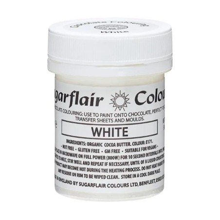 Λευκό Χρώμα Σοκολάτας σε πάστα της Sugarflair 35γρ