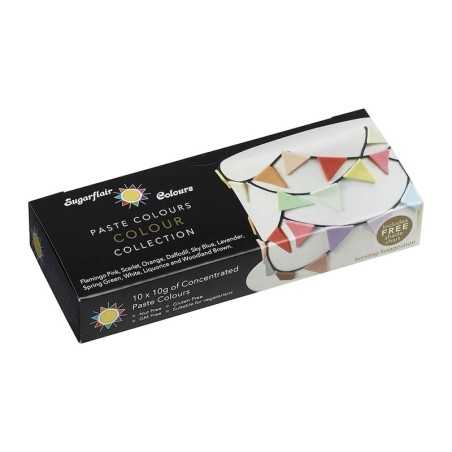 10 Color Set by Sugarflair 100g