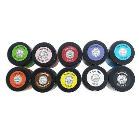 10 Color Set by Sugarflair 100g
