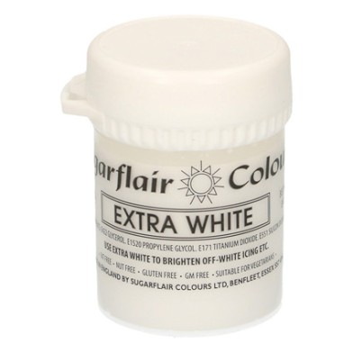 Extra White 42gr Sugarflair Paste Concentrated Colors