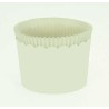 Large Cupcake Cups with anti-stick Baking Sheet D7xH4,5cm. White 65pc