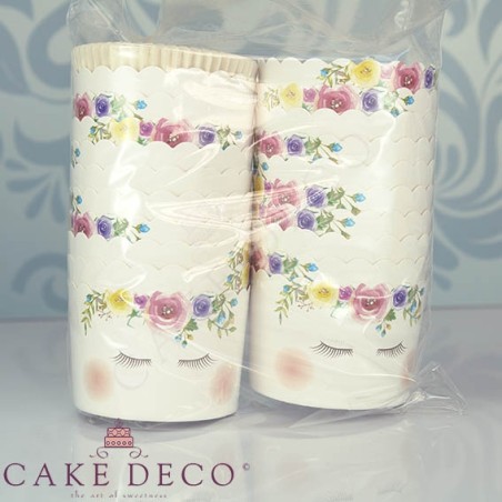 Unicorn Cupcake Baking Cases  with anti-stick liner D7xH4,5cm. 50pcs