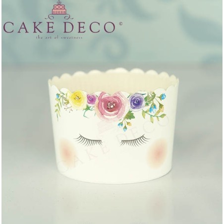 Unicorn Cupcake Baking Cases  with anti-stick liner D7xH4,5cm. 50pcs