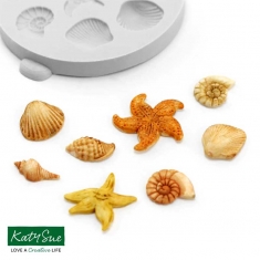 Miniature Shells and Starfish Silicone Mould