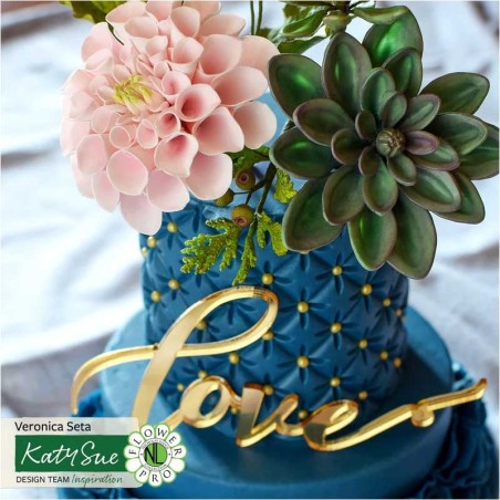 Τα Τέλεια Παχύφυτα Καλούπι Σιλικόνης Flower Pro της Katy Sue