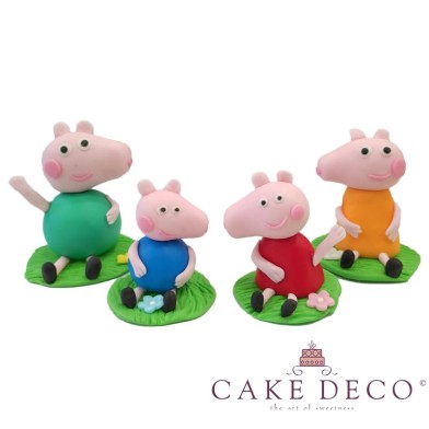 Cake Deco Pig family (inspired by the cartoon Peppa)