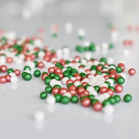 Pearlicious Christmas Pearls Mix D4mm 1kg TiO2 Free