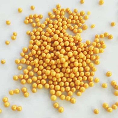 Gold Pearls 4mm 1kg E171 Free
