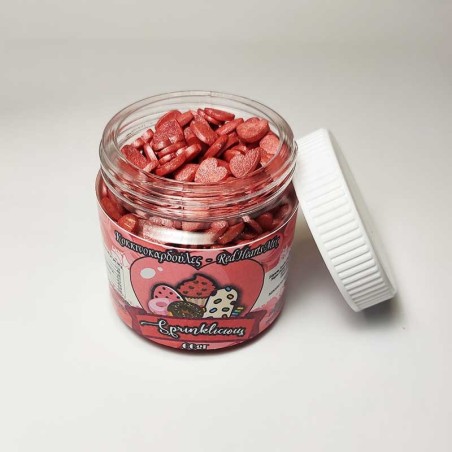 Red Heartwarmers - Sugar Sprinkles 80gr E171 Free