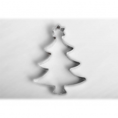 Χριστουγεννιάτικο Δέντρο Inox Κουπάτ Μπισκότου 7,3x5,5εκ.