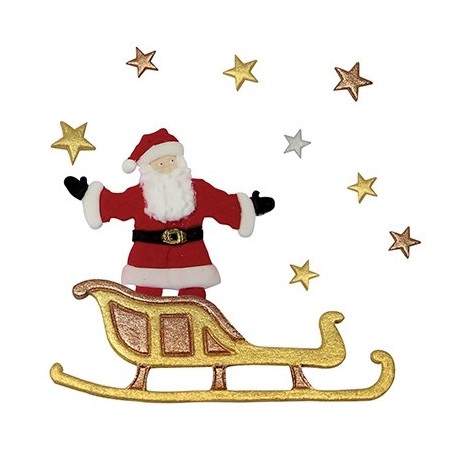 Set of 2 Santa's Sleigh Plunger Cutter by PME