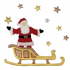 Set of 2 Santa's Sleigh Plunger Cutter by PME
