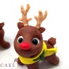 Handmade sugarpaste Topper 'Reindeery'