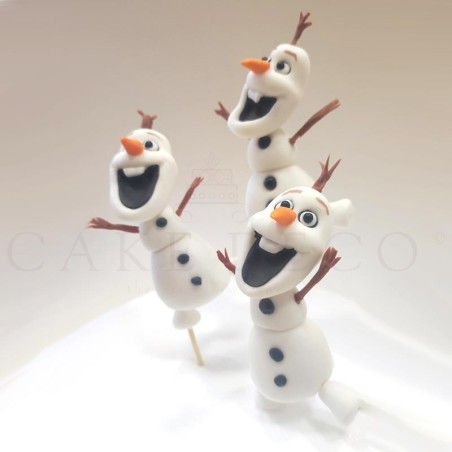 Cake Deco Happy Snowman (inspired by the Disney figure Olaf)