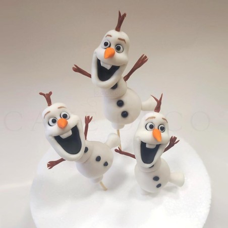 Cake Deco Happy Snowman (inspired by the Disney figure Olaf)