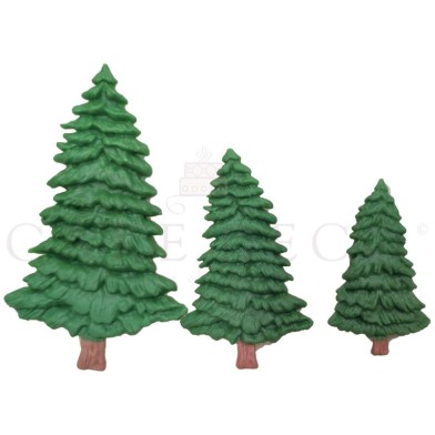 Christmas Trees - Edible Decoration by Cake Deco, 3 sizes 20pcs, H5-8,5cm