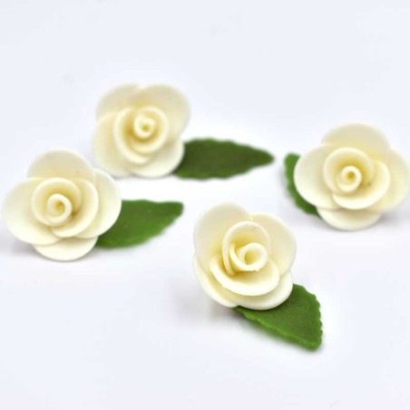 Λευκά Τριαντάφυλλα Σετ 40 τεμ. 2εκ.