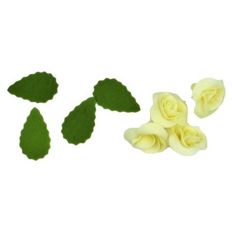 Champagne Colored Roses Set of 15 - 3cm