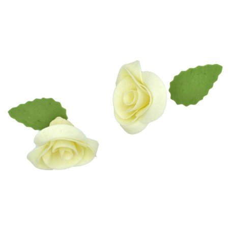 Champagne Colored Roses Set of 5 - 5cm