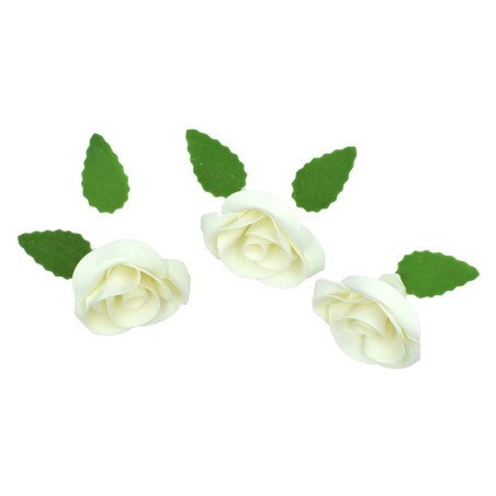 Λευκά Τριαντάφυλλα Σετ 3 τεμ. 6εκ.
