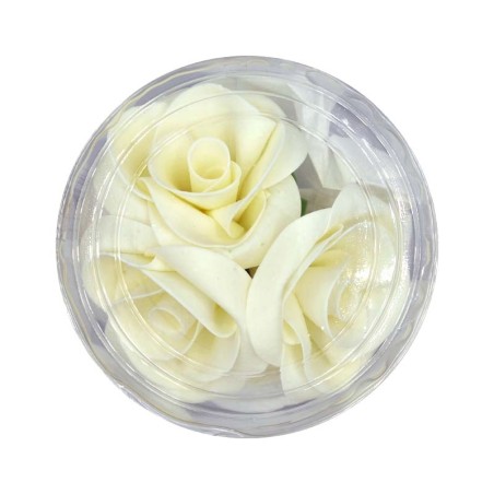 Λευκά Τριαντάφυλλα Σετ 3 τεμ. 6εκ.