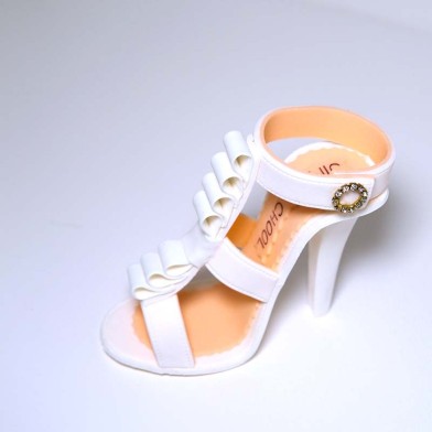 White High Heel Sandals Jimmy Choo Type