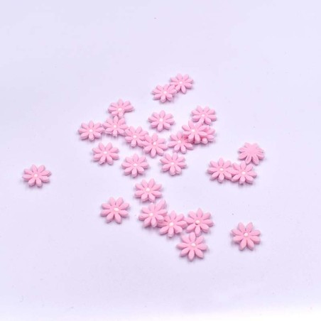 Pink Daisies Set of 50 - 2cm