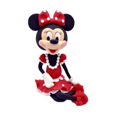 Sitting Mini Mouse in Red Dress Imitation figure