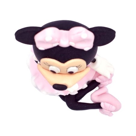 Sitting Mini Mouse in Pink Dress Imitation figure