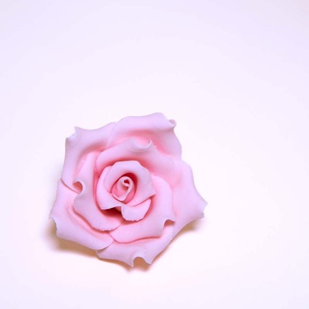 Ροζ Ανοιχτό Τριαντάφυλλο 7εκ. Χειροποίητο βρώσιμο διακοσμητικό
