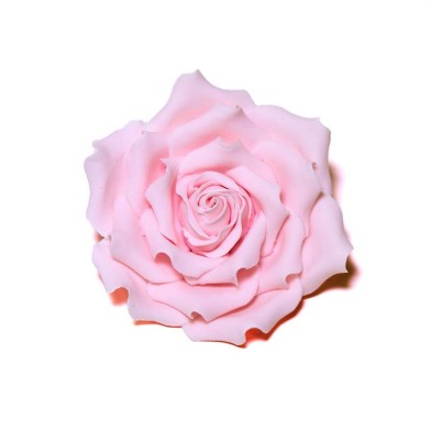 Pink Large Luxury Open Rose 10cm. Hand made Edible Flower