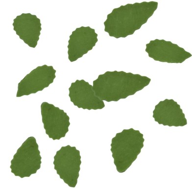 Πράσινα Φυλλαράκια Ζαχαρόπαστας για διακόσμηση 3εκ. 100τεμ.