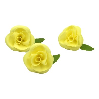 Κίτρινα Τριαντάφυλλα Σετ 3 τεμ. 6εκ.